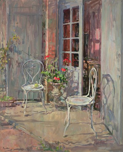 Terrace Chairs, Chateau de Mocques by Susan Ryder